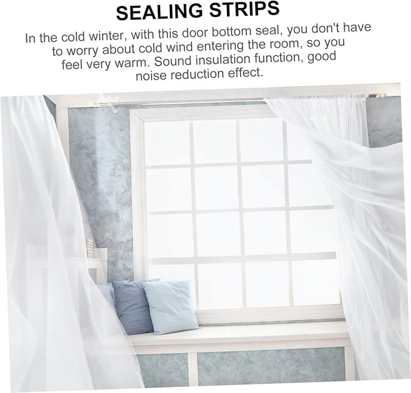 Balacoo 5 Sets Self Adhesive EVA Door Window Seal Strip Windproof Noise Reduction - Image 3